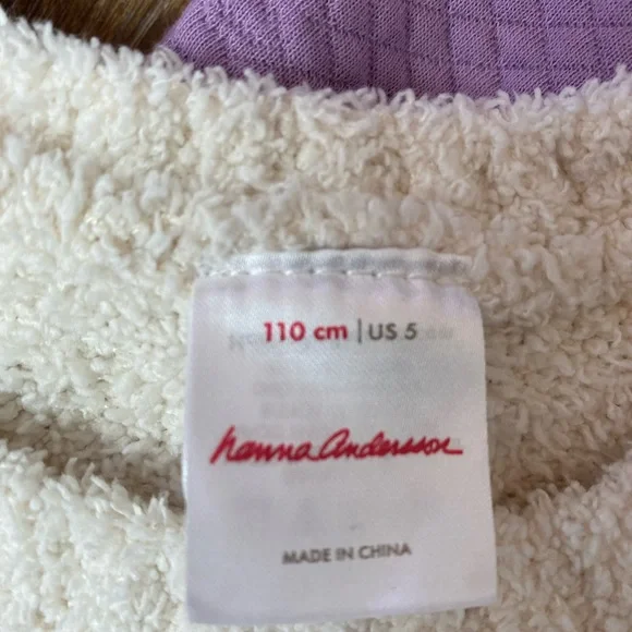 Hanna Andersson Purple Dress and Heart Sweater Set - Picture 3 of 16